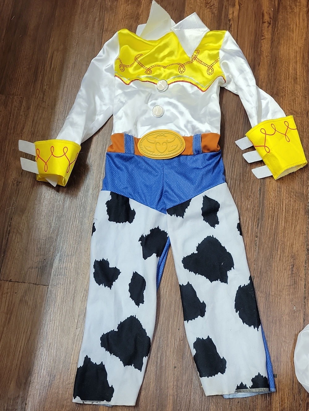 Toy Story Kids Costume - Yellow, Blue & Black Cowprint 3t-4t